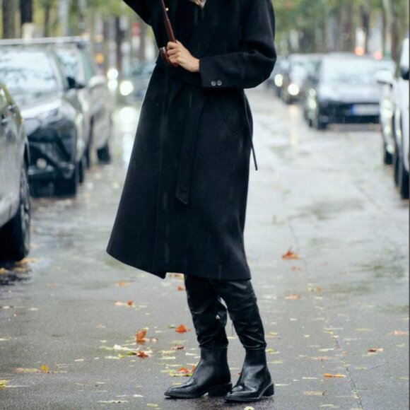 Zara Over-the-Knee Black Boots NWT - EU 37 / US 6.5 / UK 4 🖤 - Picture 1 of 15